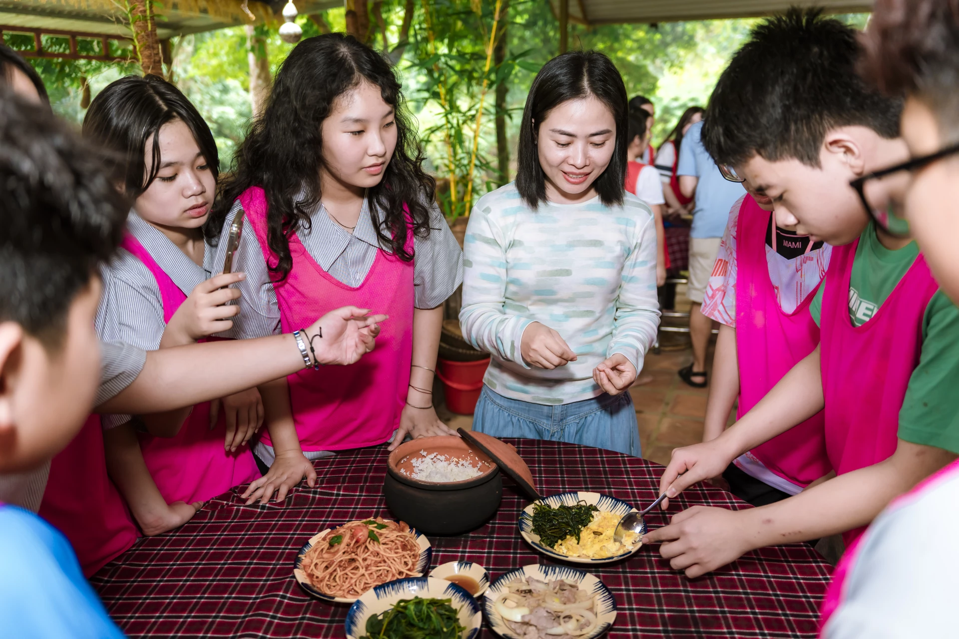 Resultat efter en dags övning som bonde