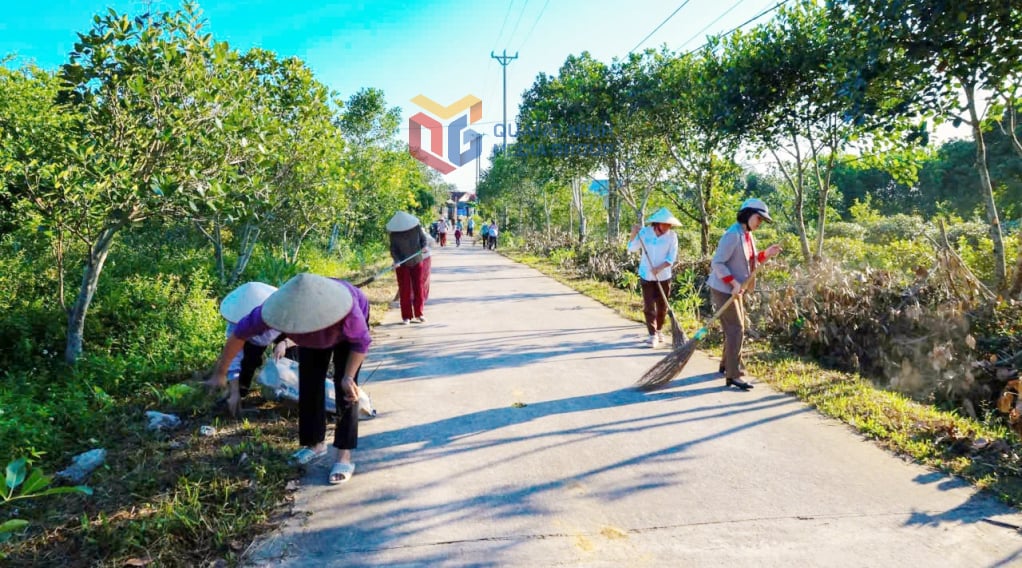 ສະຫະພັນແມ່ຍິງບ້ານ ດົ່ງຫາຍ, ຕາແສງ ກວາງດຶກ ໄດ້ດຳເນີນວຽກງານຮັກສາຄວາມສະອາດສິ່ງແວດລ້ອມ.