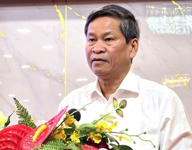 Phó Chủ tịch Tổng LĐLĐ Việt Nam Huỳnh Thanh Xuân phát biểu khai mạc lớp tập huấn. (Ảnh: T.L)