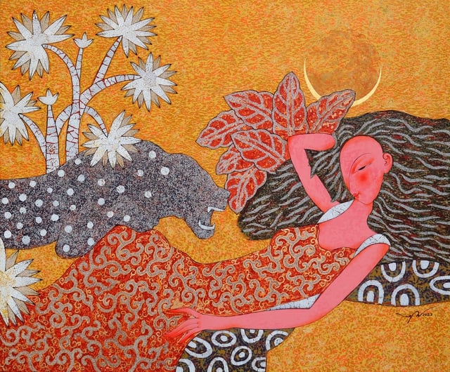 An & Huy: Dialog między olejem a lakierem, między kochankiem a światłem - Zdjęcie 1. An & Huy: Đối thoại giữa sơn dầu & sơn mài, giữa tình nhân & ánh sáng- Ảnh 1.