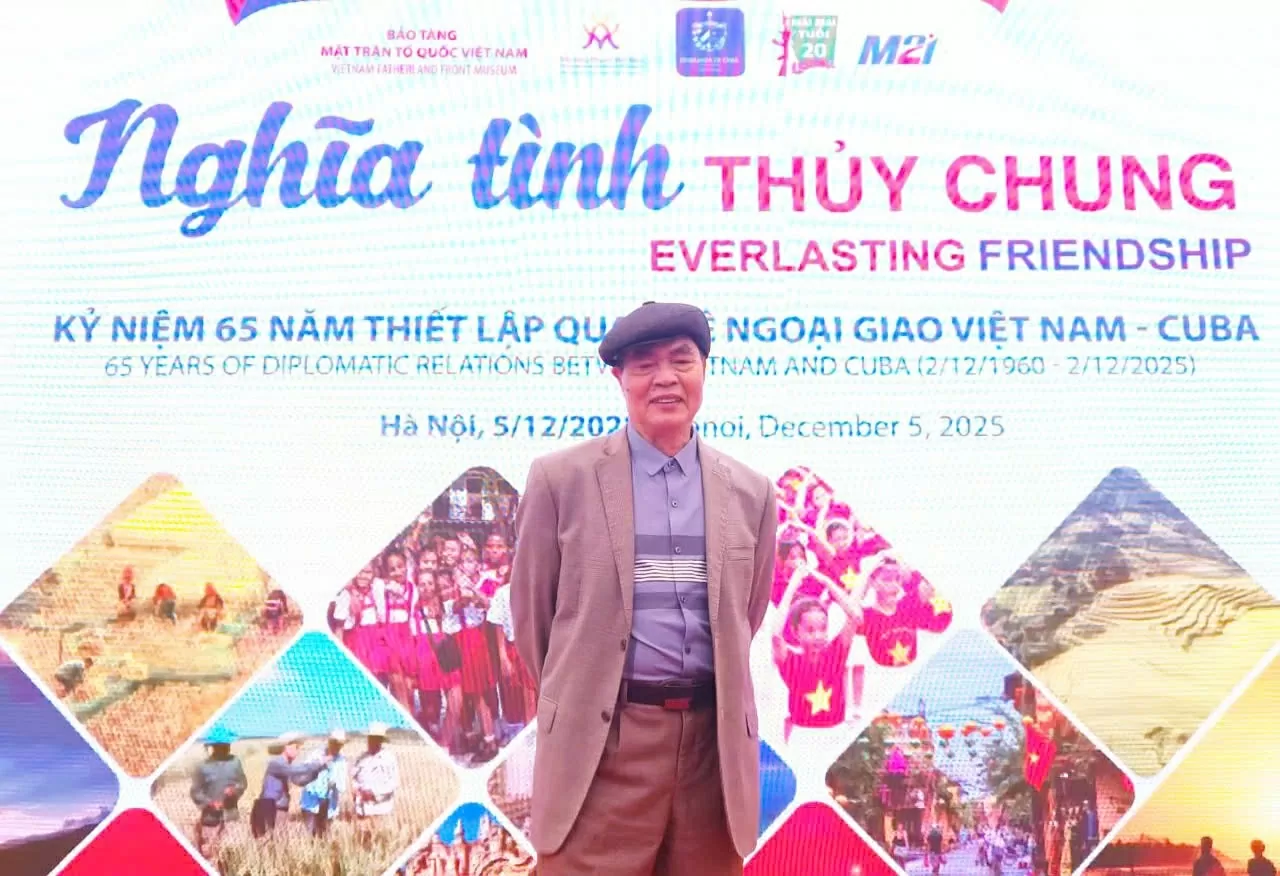 ງານວາງສະແດງຄວາມຈົງຮັກພັກດີ: ຟື້ນຟູການເດີນທາງຂອງການພົວພັນຫວຽດນາມ - ກູບາ 65 ປີທີ່ໝັ້ນຄົງ Triển lãm Nghĩa tình thủy chung: Tái hiện hành trình 65 năm quan hệ son sắt Việt Nam-Cuba
