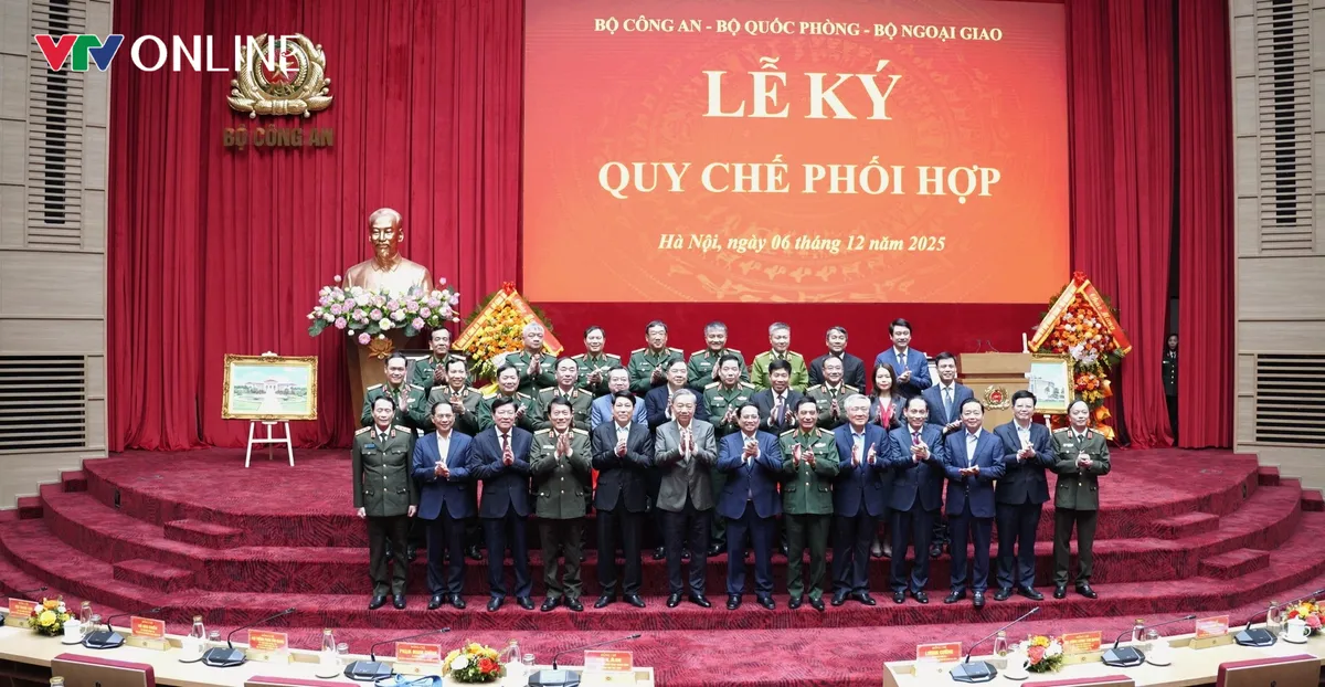 Lễ ký Quy chế phối hợp giữa Bộ Công an, Bộ Quốc phòng và Bộ Ngoại giao - Ảnh 7.