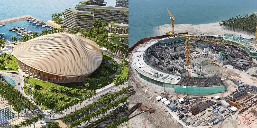 Byggnadsframstegen för APEC-projekt i Phu Quoc jämförs med... 