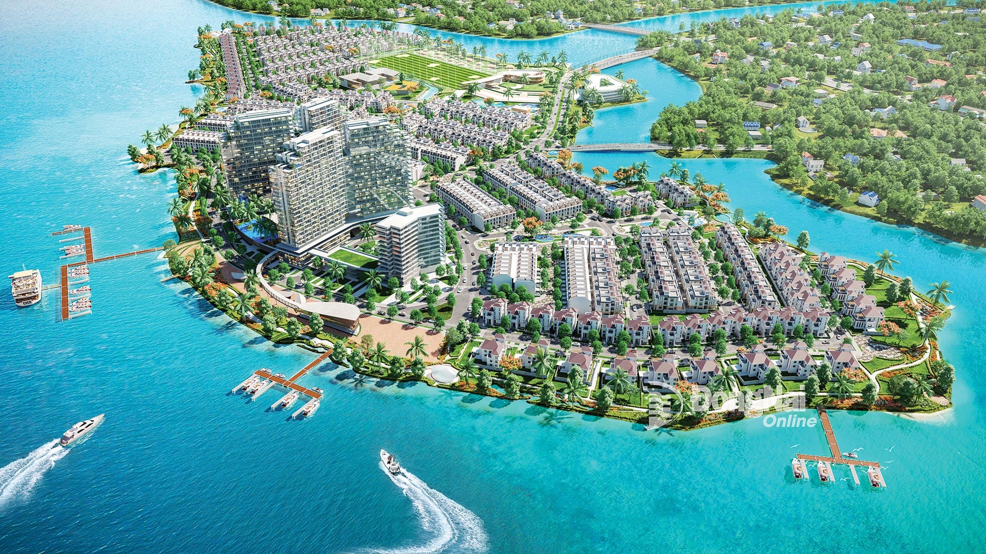 Projeto de área urbana ecológica ribeirinha no bairro de Bien Hoa, província de Dong Nai. Foto: DVCC