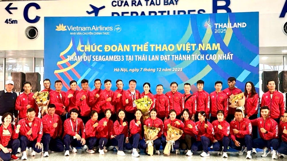 ຄະນະຜູ້ແທນຄະນະກິລາຫວຽດນາມ ເດີນທາງໄປຮ່ວມງານກິລາຊີເກມ 33 - ຮູບທີ 3