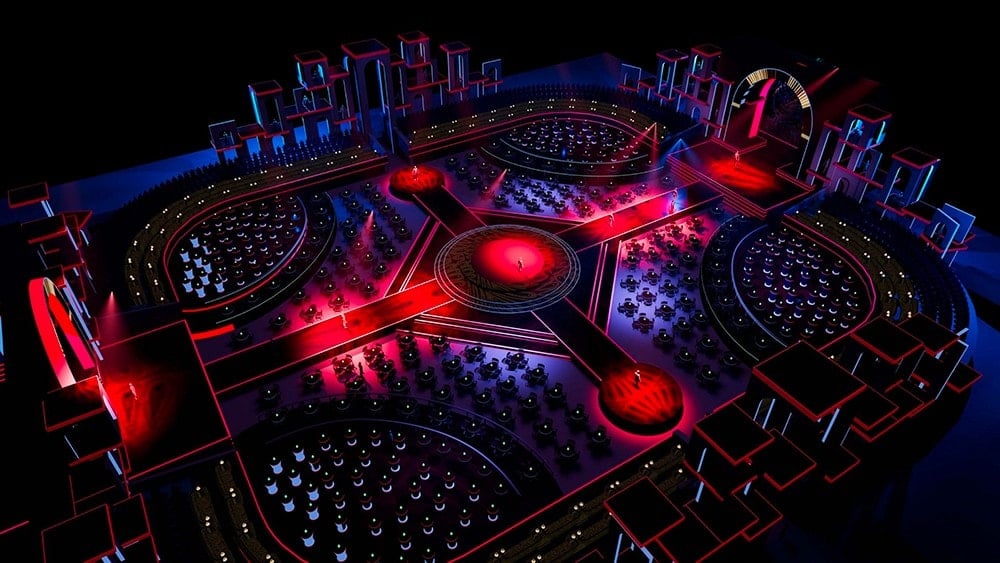 חלל ארוחת ערב, בו יתקיימו מופעים ברמה עולמית שעוצבו ובומו על ידי סירק דה סוליי.