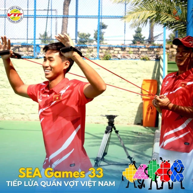 El tenis vietnamita está listo para superar los desafíos en los SEA Games 33 - Foto 3. Quần vợt Việt Nam sẵn sàng vượt thách thức ở SEA Games 33- Ảnh 3.