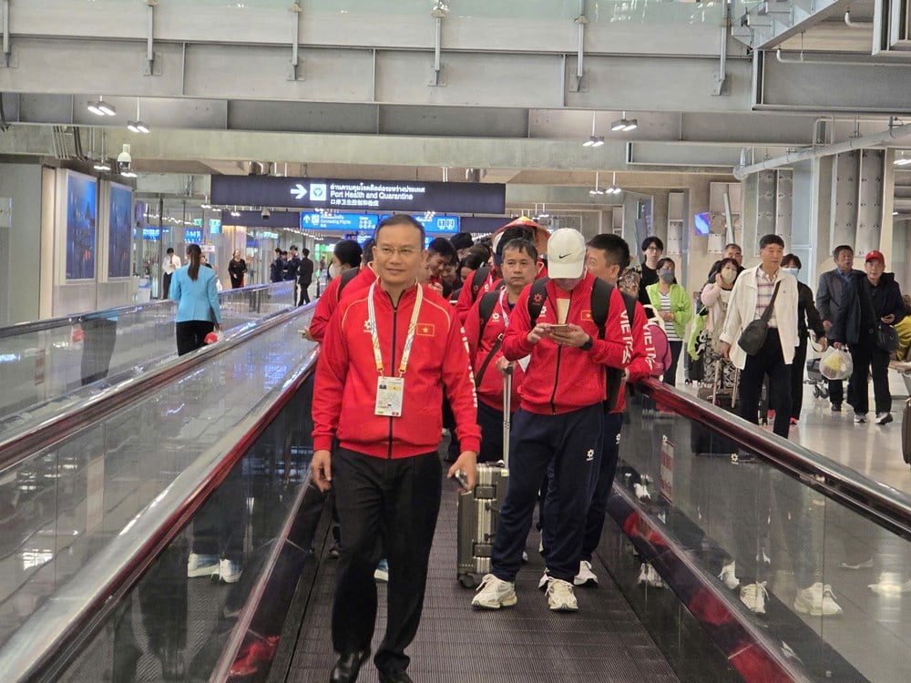 Vietnam Spor Heyeti, 33. Güneydoğu Asya Oyunları kampanyasını başlatmak üzere Tayland'a ulaştı - fotoğraf 2