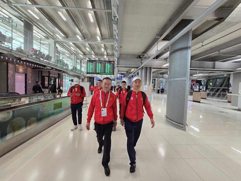 Vietnam Spor Heyeti, Güneydoğu Asya Oyunları 33. kampanyasını başlatmak üzere Tayland'a ulaştı - fotoğraf 3