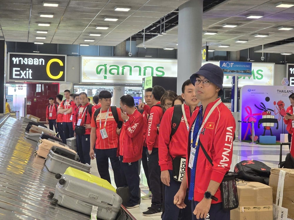 Vietnam Spor Heyeti, 33. Güneydoğu Asya Oyunları kampanyasını başlatmak üzere Tayland'a ulaştı - fotoğraf 5