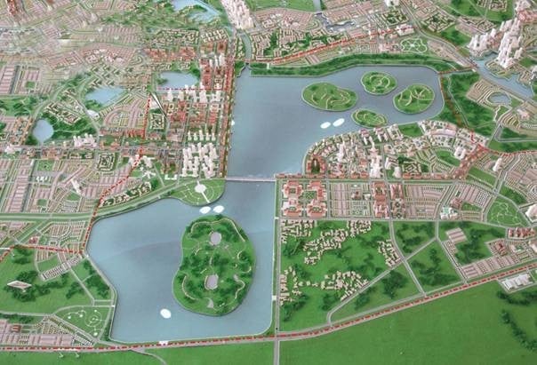 Perspektiv av Sau Vo-sjøen. Foto: VPO. Phối cảnh hồ Sáu Vó. Ảnh: VPO.