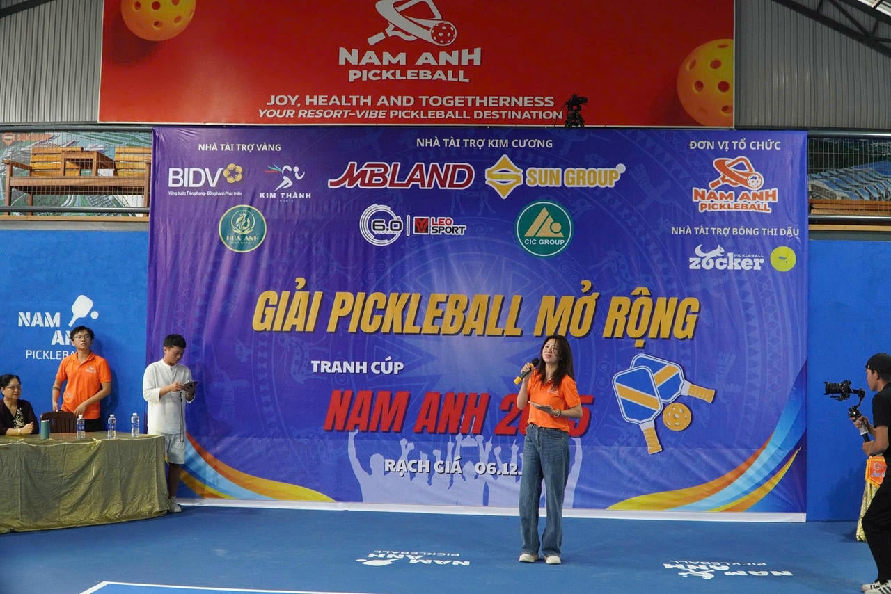 Turneul s-a impus rapid ca unul dintre principalele evenimente de Pickleball din regiunea Deltei Mekong (Foto: Khanh Thuy).
