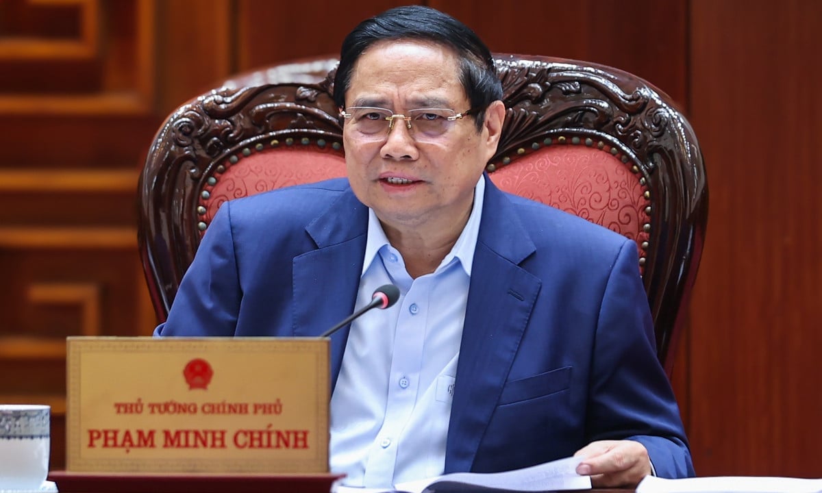 Primeiro Ministro Pham Minh Chinh. Foto: VGP. Thủ tướng Phạm Minh Chính. Ảnh: VGP.