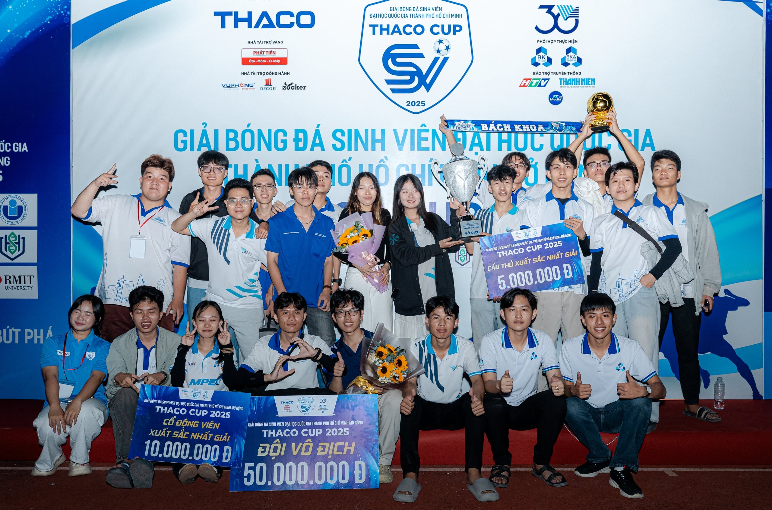 Chiến thắng nghẹt thở, Trường ĐH Bách khoa lần thứ 2 vô địch THACO CUP- Ảnh 8.