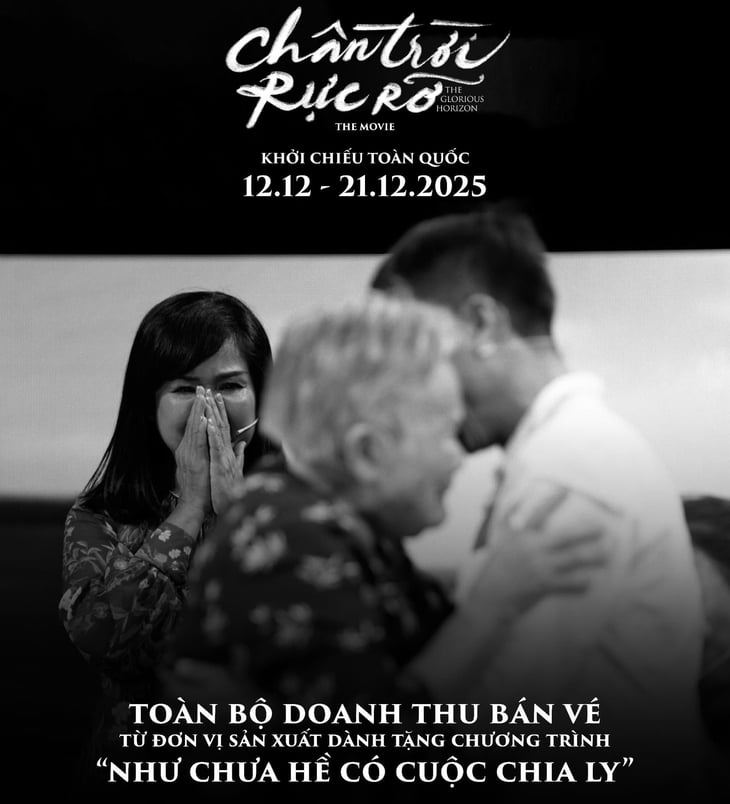 Ha Anh Tuan dedicó las ganancias de la película Radiant Horizon a Como si no hubiera habido separación - Foto 3. Hà Anh Tuấn dành toàn bộ doanh thu phim 'Chân trời rực rỡ' tặng Như chưa hề có cuộc chia ly - Ảnh 3.