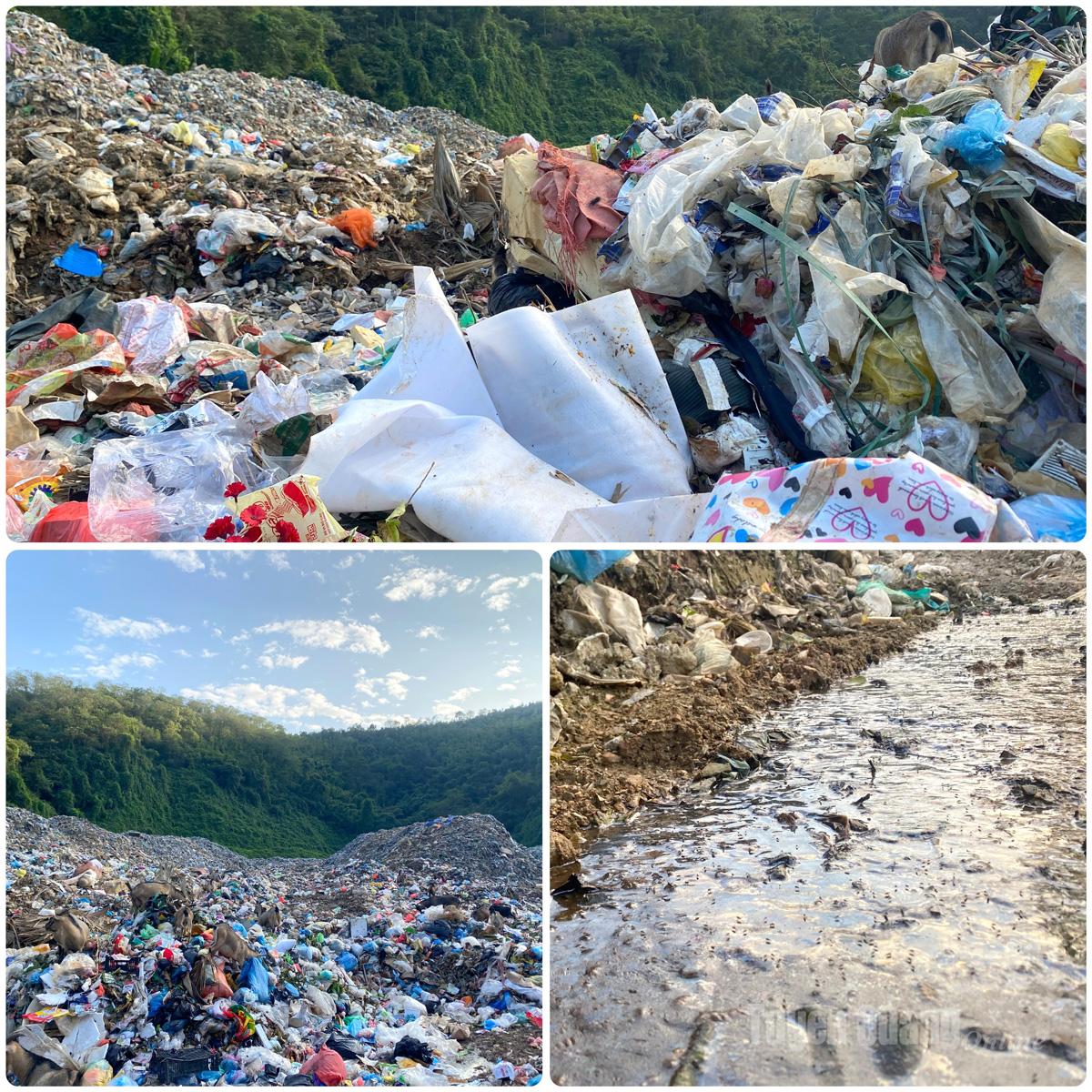 لا تزال كميات كبيرة من النفايات تُلقى هنا كل يوم، مما يتسبب في زيادة تحميل مكب النفايات بشكل متزايد.