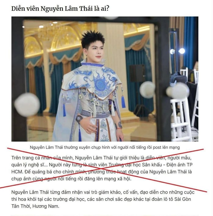 Nguyễn Lâm Thái không phải là sinh viên Trường Đại học Sân khấu – Điện ảnh TP HCM - Ảnh 1.