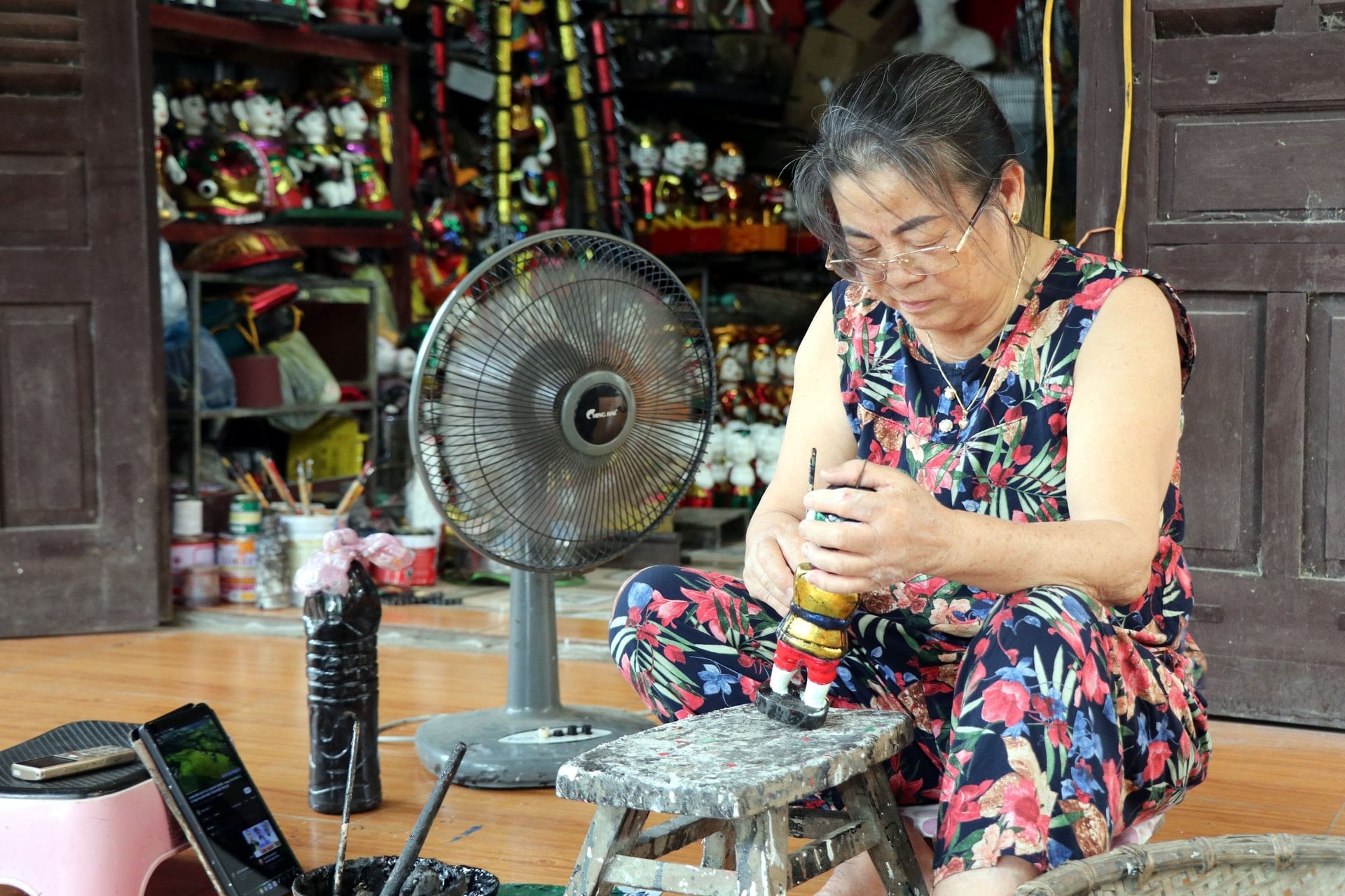 Bevaring av kunsten å lage vanndukker i det moderne liv - Bilde 4. Giữ nghệ thuật múa rối nước giữa nhịp sống hiện đại - Ảnh 4.