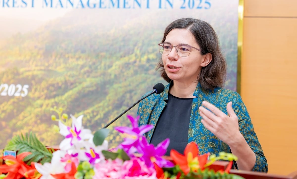 Bà Anja Barth khẳng định Việt Nam đang đi đúng trong việc thiết lập một mạng lưới các khu rừng đặc dụng và phòng hộ được kết nối tốt hơn. Ảnh: Anh Khôi.