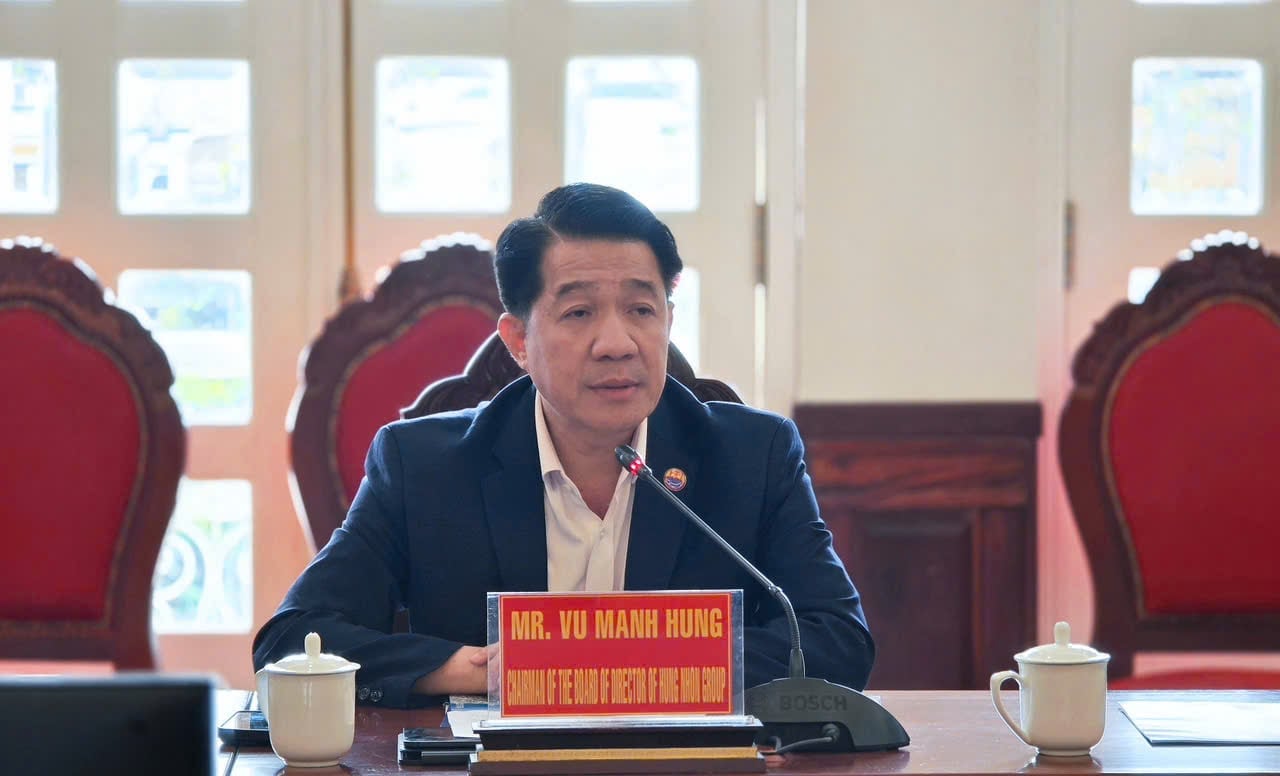 Ông Vũ Mạnh Hùng, Chủ tịch HĐQT Tập đoàn Hùng Nhơn. Ảnh: HN.