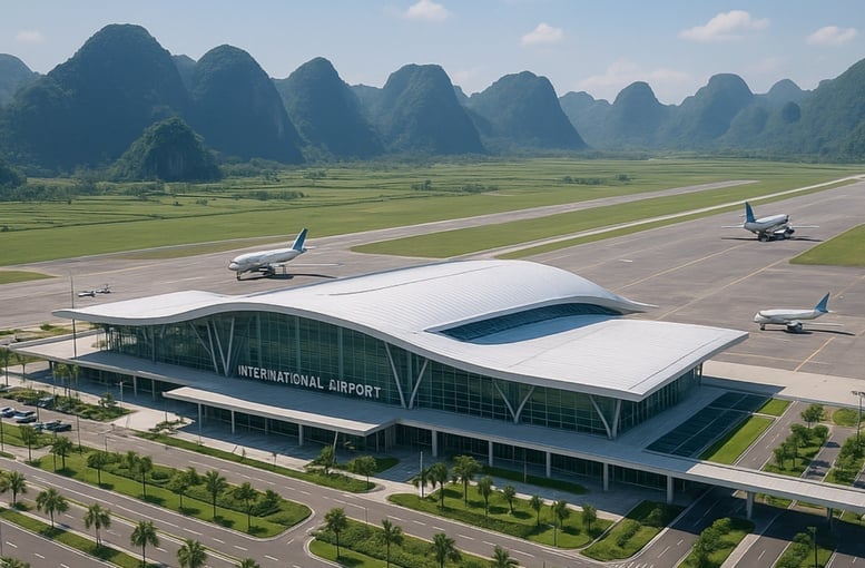 Ninh Bình trình Bộ Xây dựng xem xét, báo cáo Thủ tướng bổ sung vào quy hoạch Cảng hàng không quốc tế Ninh Bình. Ảnh: UBND tỉnh Ninh Bình.