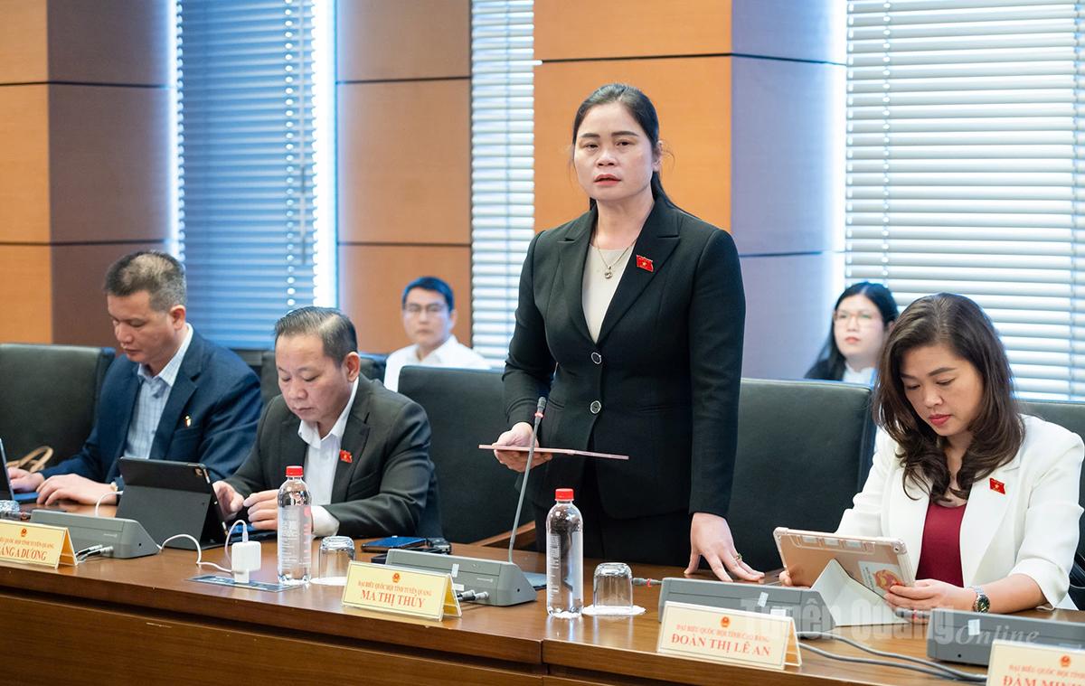 代表マ・ティ・トゥイ氏が議論の中で発言する。