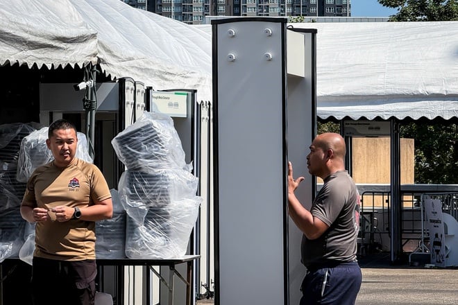 Trước khai mạc SEA Games 33: Đặc nhiệm rà phá bom mìn xuất hiện tại sân Rajamangala- Ảnh 6.