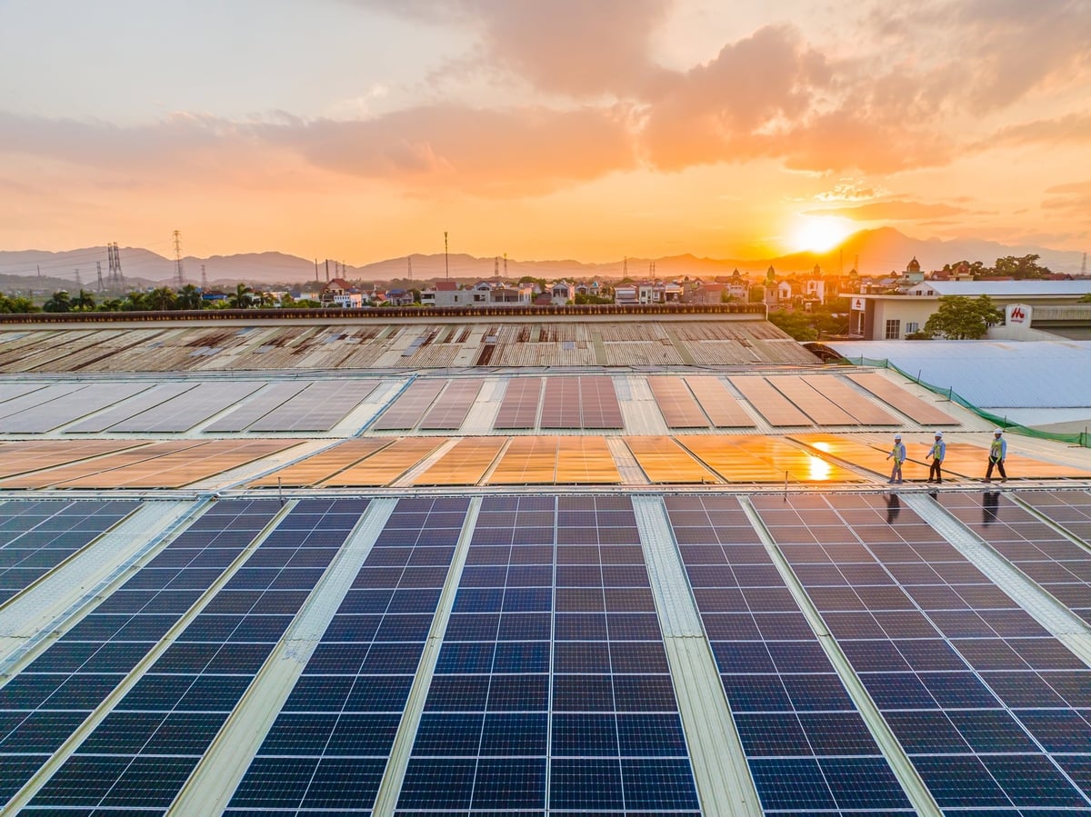 Hệ thống điện mặt trời tại Prime Group là một trong những dự án kết hợp đổi mới công nghệ và tối ưu năng lượng trong sản xuất. Ảnh: SCG.