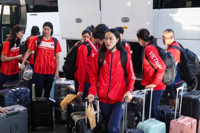 ក្រុមបាល់ទះនារីវៀតណាមត្រូវលុបចោលការហ្វឹកហាត់លើកដំបូងនៅទីក្រុងបាងកក៖ ហេតុអ្វី? - រូបថត ១.