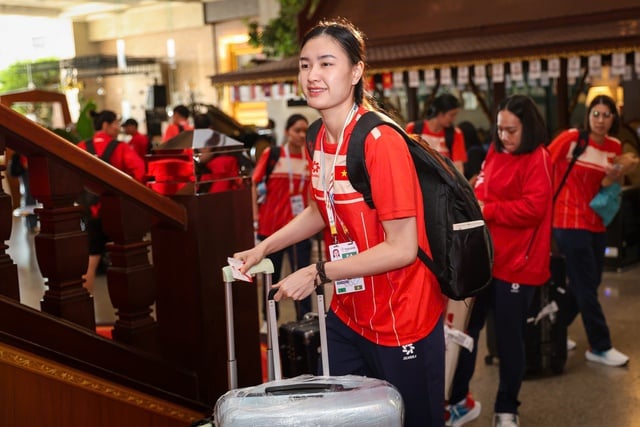 ក្រុមបាល់ទះនារីវៀតណាមត្រូវលុបចោលការហ្វឹកហាត់លើកដំបូងនៅទីក្រុងបាងកក៖ ហេតុអ្វី? - រូបថត ៩.