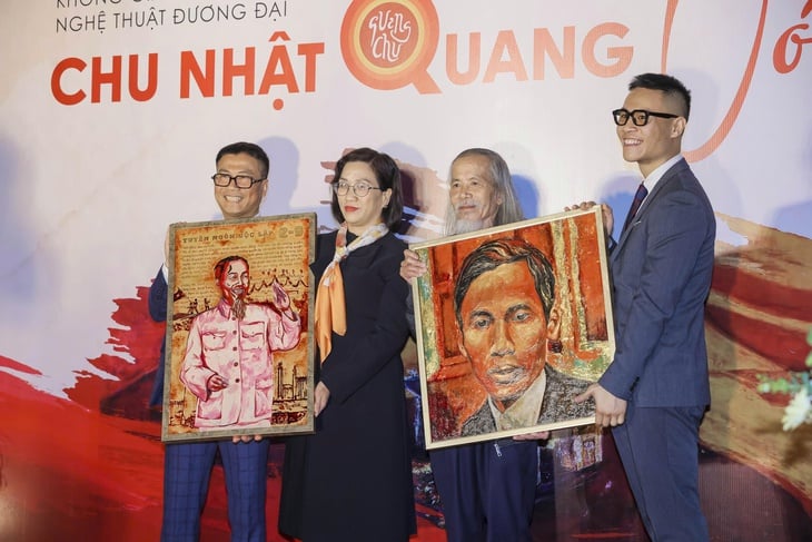 จิตรกร 9 คน Chu Nhat Quang ได้รับการยอมรับเป็นพิเศษให้เข้าเป็นสมาชิกสมาคมวิจิตรศิลป์เวียดนาม ประธานสมาคมกล่าวว่าอย่างไร - ภาพที่ 2 Chu Nhật Quang - Ảnh 2.