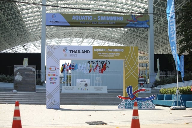 A 'Đường đua xanh' tại SEA Games 33 long lanh, nhưng chưa hoàn thiện 100%- Ảnh 1.
