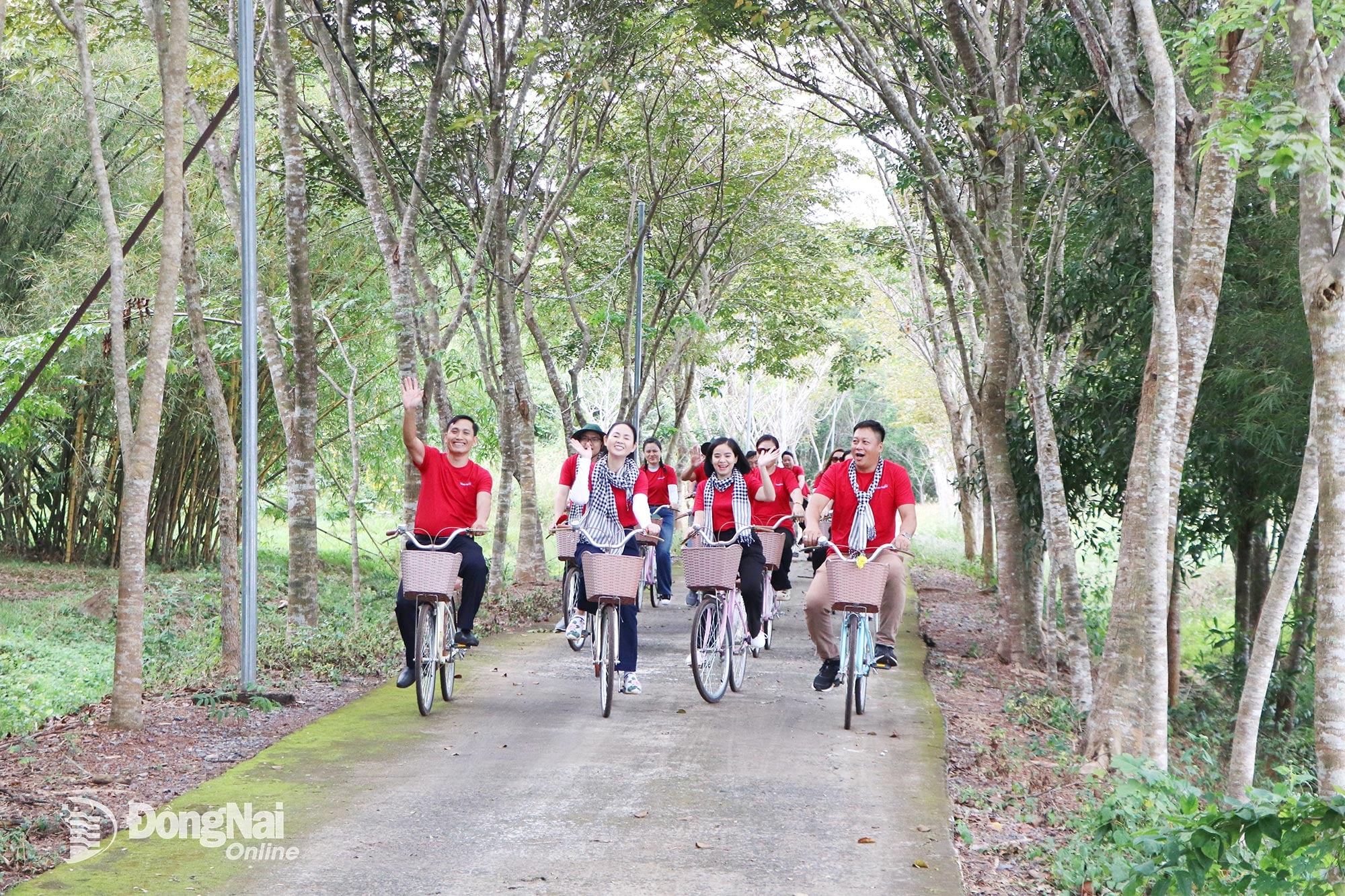 관광객들은 자전거를 타고 타티엣 기지를 탐험합니다.