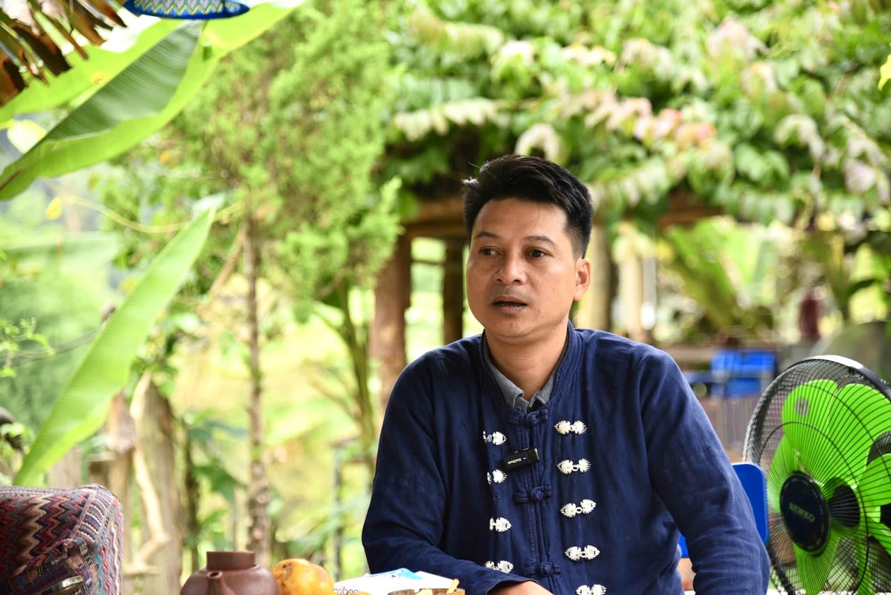 Sr. Dang Van Hung, proprietário da hospedagem familiar Ba Be Farm, vila de Coc Toc, comuna de Ba Be, província de Thai Nguyen. (Foto: Thanh Tung)