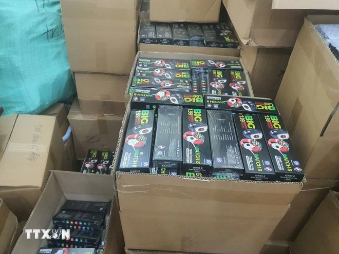 Smuglet varer beslaglagt av myndighetene. (Foto: VNA)