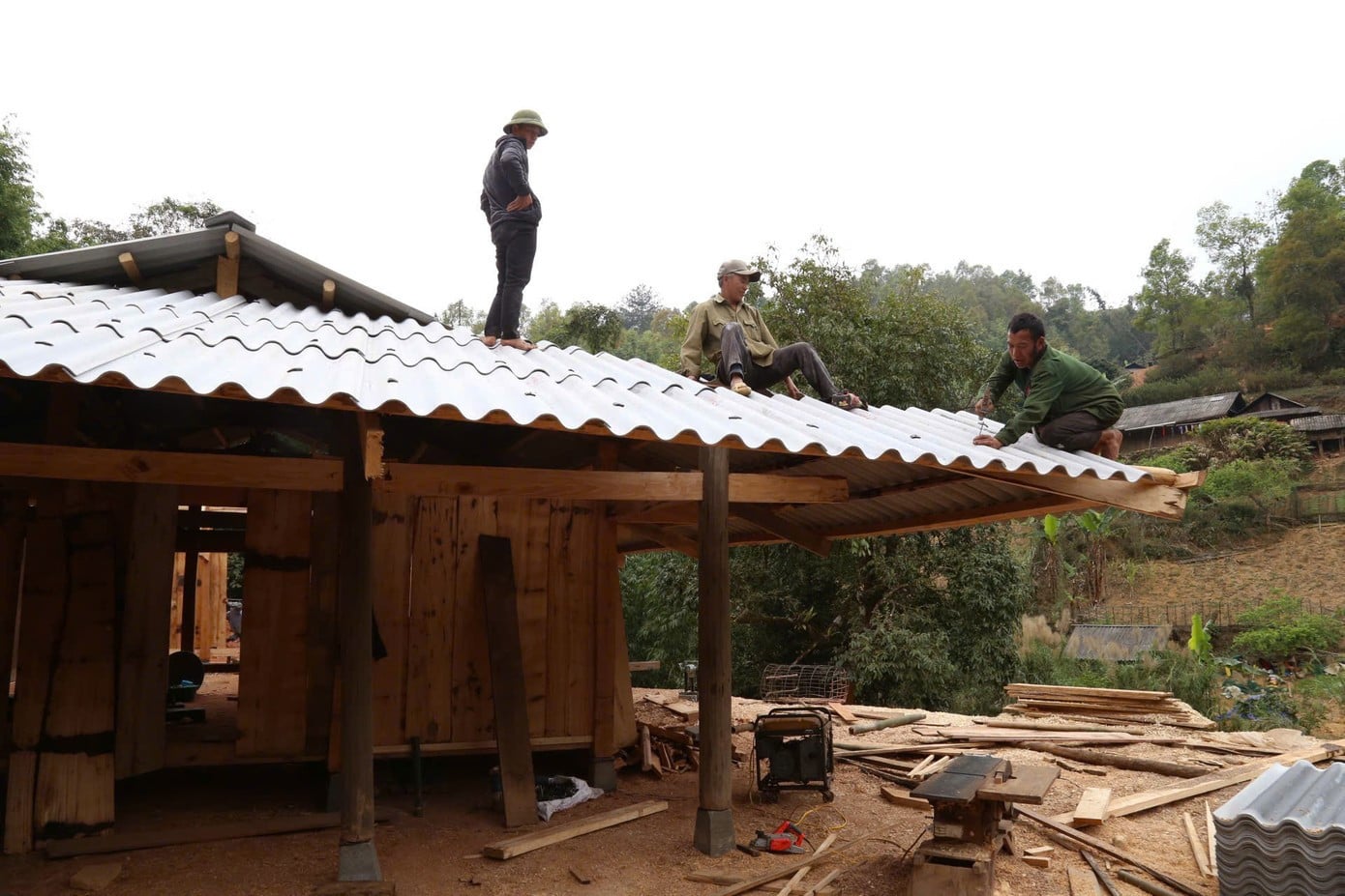 ביתו של מר טאו א צ'ו בבנייה.