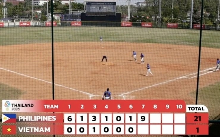 Đội tuyển bóng chày Việt Nam tiếp tục nhận thất bại tại SEA Games 33- Ảnh 1.