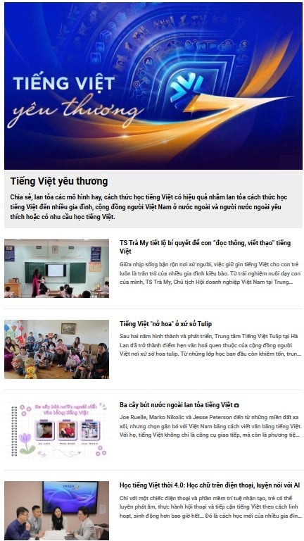 หัวข้อพิเศษ Báo chí - chắp cánh đưa tiếng Việt bay xa