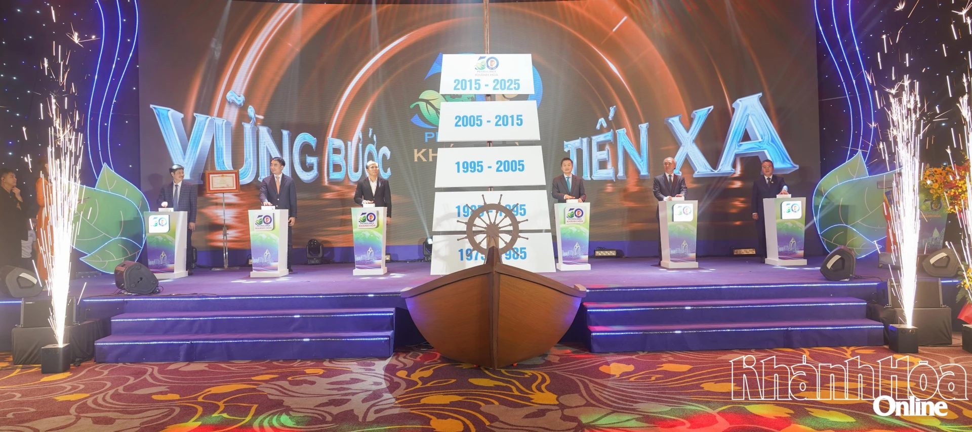 Provincial, Group and Company leaders pressed the button to perform the