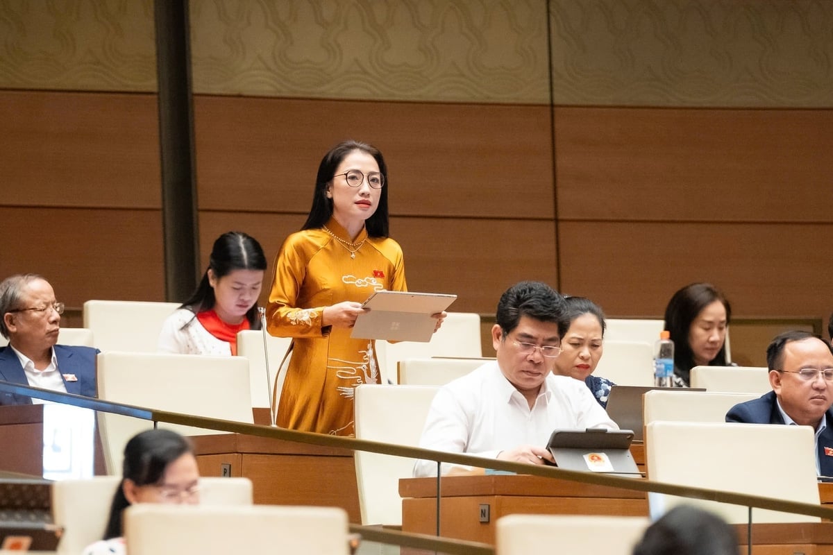 Đại biểu Trần Khánh Thu (đoàn Hưng Yên). Ảnh: Quochoi.vn