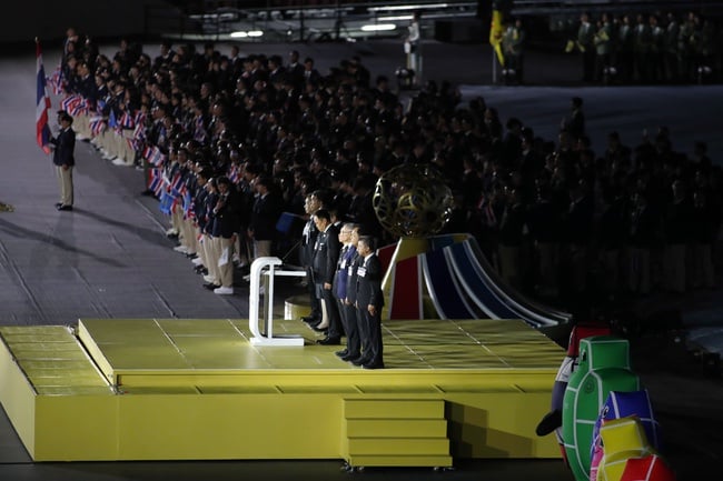 ពិធីបើកការប្រកួតកីឡាស៊ីហ្គេម ៣៣៖ ចម្រុះពណ៌ និងគួរឲ្យចាប់អារម្មណ៍ - រូបថត ១២. Lễ khai mạc SEA Games 33: Đầy màu sắc và ấn tượng - Ảnh 12.