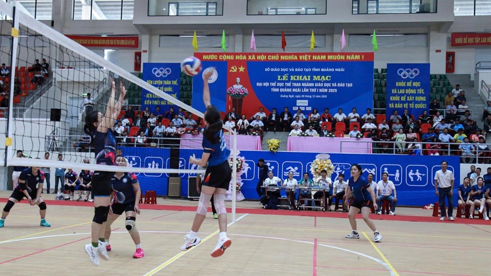 Deschiderea primului Congres Sportiv al sectorului Educație și Formare Profesională din provincia Quang Ngai - foto 5