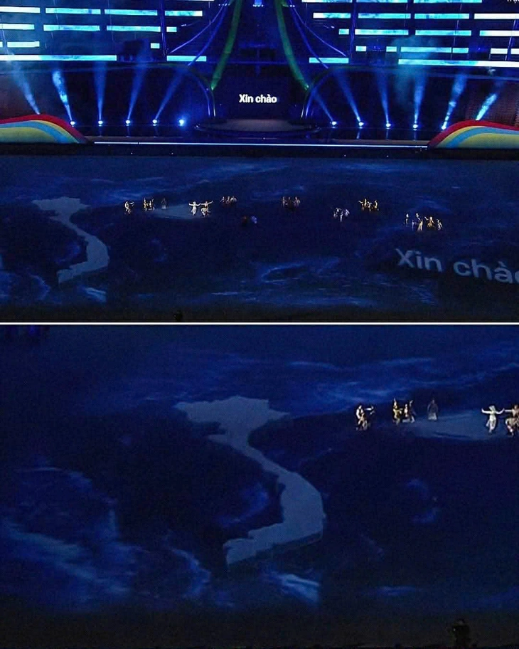 Thái Lan đưa bản đồ Việt Nam thiếu Hoàng Sa, Trường Sa trong lễ khai mạc SEA Games 33? - Ảnh 3.