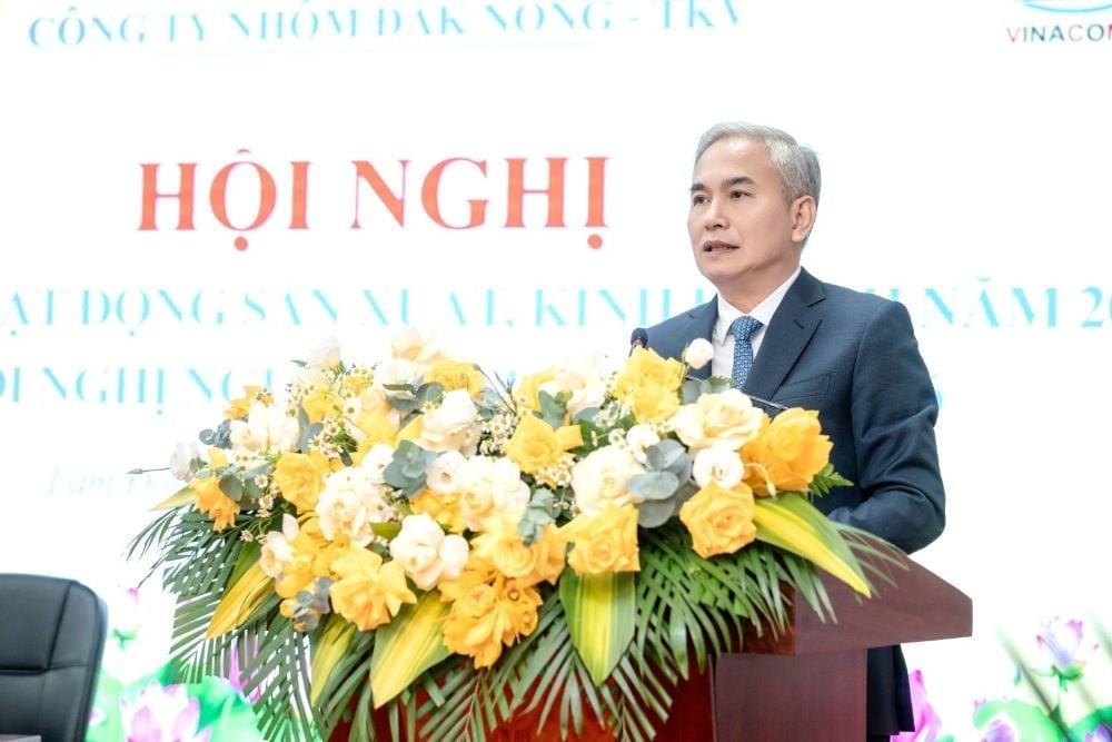 Tổng Giám đốc Tập đoàn Vũ Anh Tuấn phát biểu chỉ đạo Hội nghị. Ảnh: Sỹ Đồng.