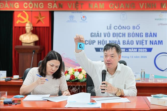 Giải vô địch Bóng bàn Cúp Hội Nhà báo Việt Nam 2025 chính thức khởi động - Ảnh 2.