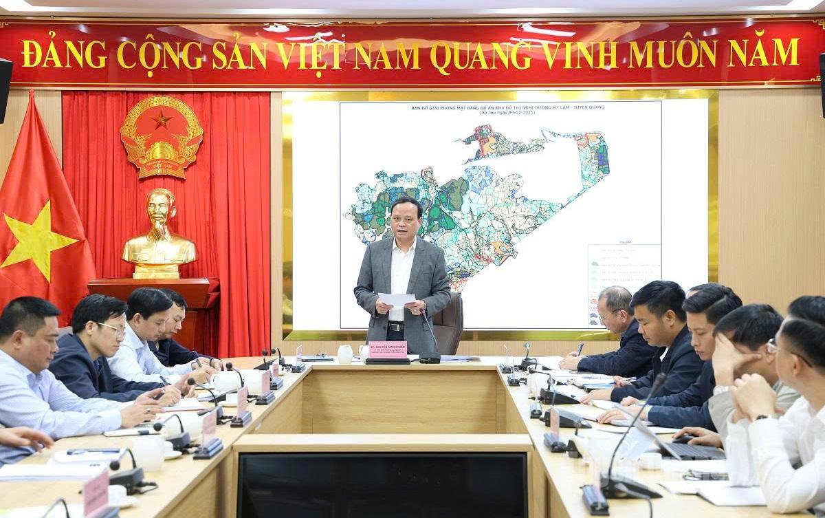 Kamerad Nguyen Manh Tuan, Anggota Komite Tetap Komite Partai Provinsi dan Wakil Ketua Tetap Komite Rakyat Provinsi, memimpin rapat tersebut.