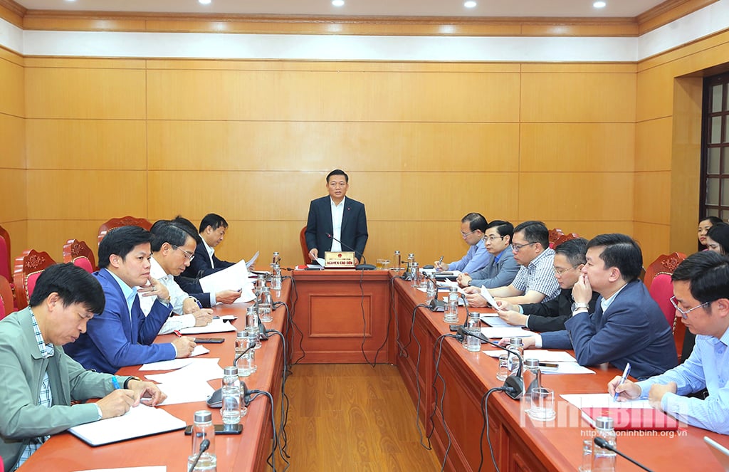 Cena de conferência.