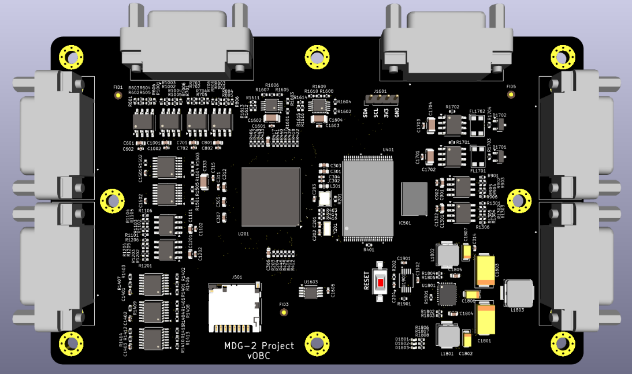 Merkezi kontrol bilgisayarı için baskılı devre kartlarının tasarımı.
