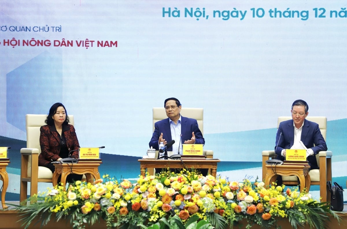 Thủ tướng Phạm Minh Chính: 'Mỗi nông dân là một chiễn sĩ trên ruộng đồng'. Ảnh: Lê Hiếu.