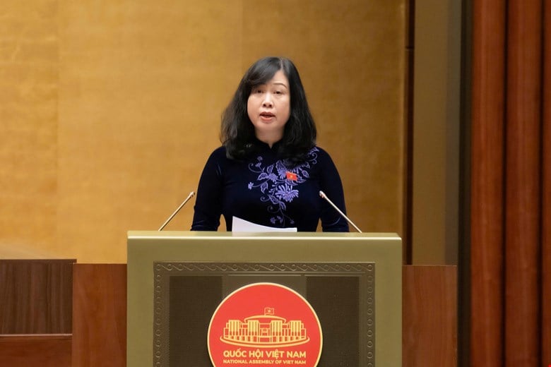 Minister van Volksgezondheid Dao Hong Lan. Foto: Nationale Assemblee Media